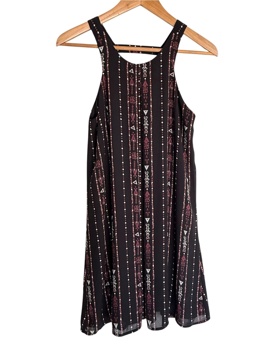 She & Sky dress tribal print swing dress SMALL